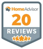 Home Advisor 20 reviews badge