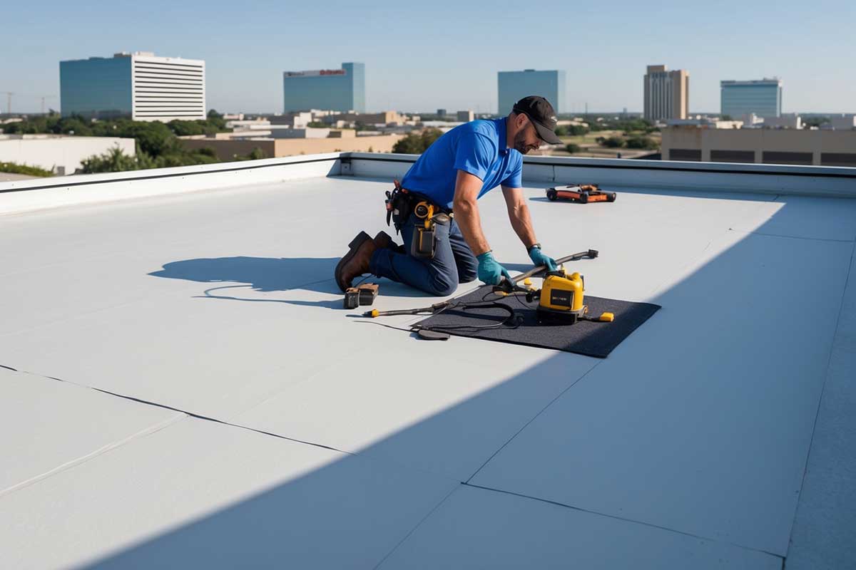 Flat Roof Repair Dallas Fort Worth TX (972) 8396834 Flat Roofing