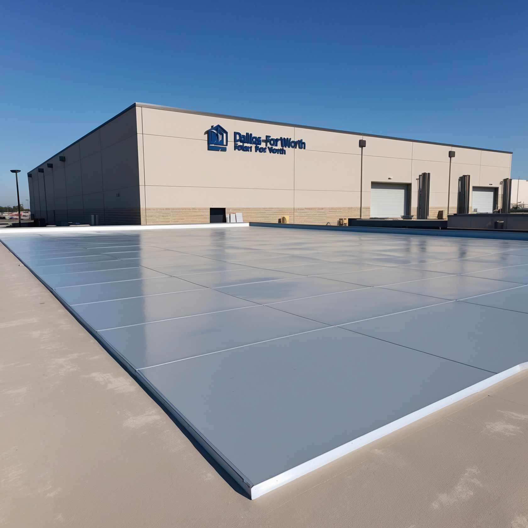 TPO roofing installed on a commercial building in Dallas, TX, providing energy efficiency and heat reflection for reduced cooling costs