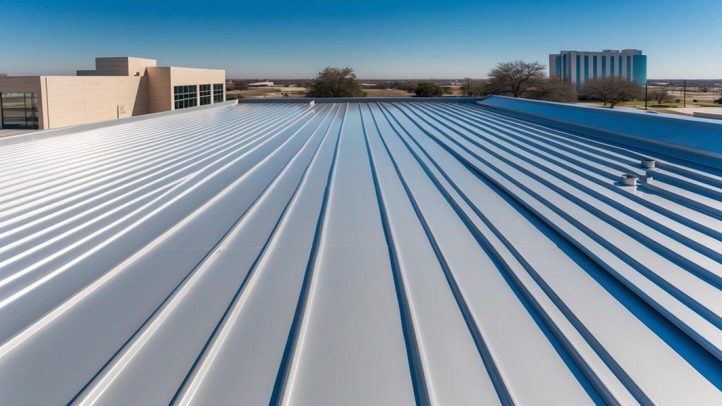 SCR Inc. installs standing seam metal roofs for commercial buildings in DFW, TX, ensuring energy efficiency and long-lasting protection.