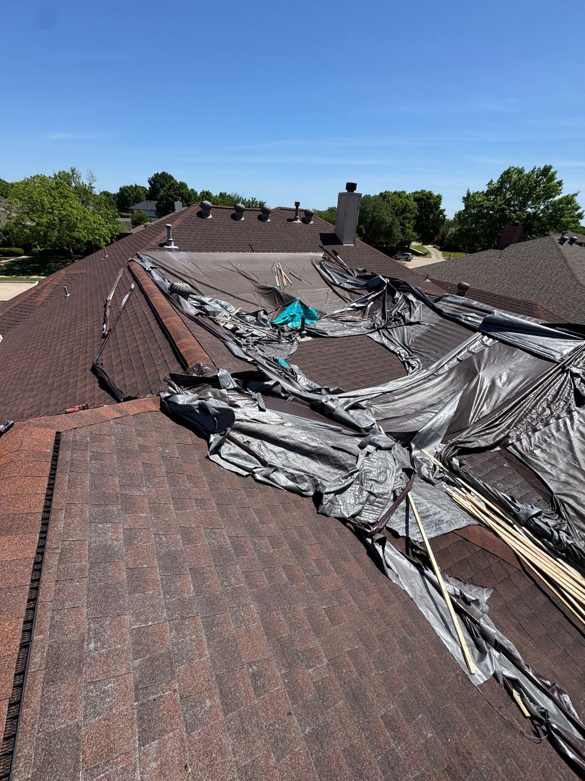 Before roof repair