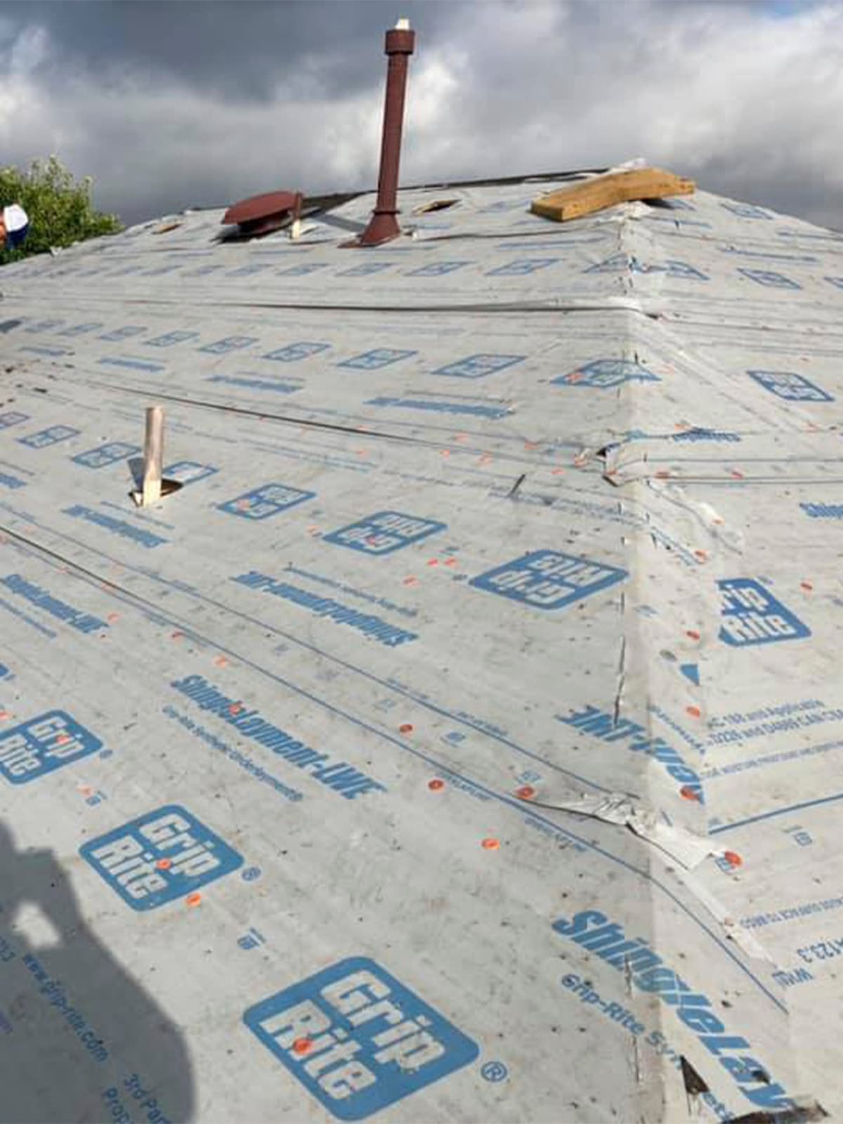 Before roof repair