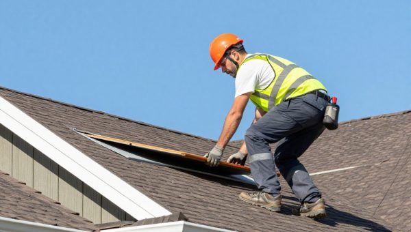 Colleyville TX roofing company crew working
