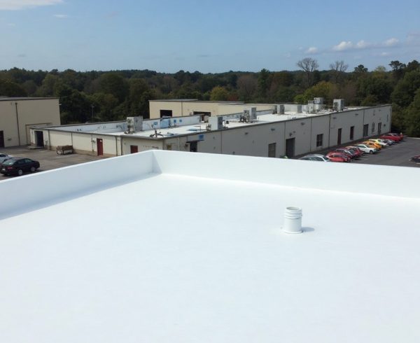 Commercial roofers installing TPO roofing membrane in Greenville TX