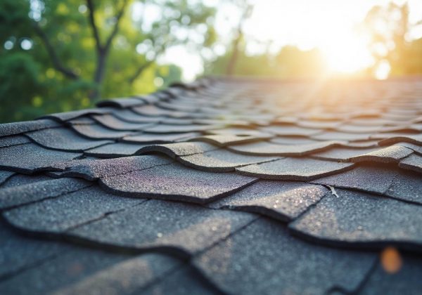 Freshly installed GAF asphalt shingle roof on a residential home in Kaufman TX with clean lines and vibrant surface finish.