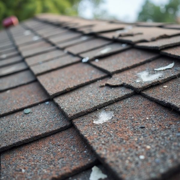 Hail damage roof inspection in Argyle TX