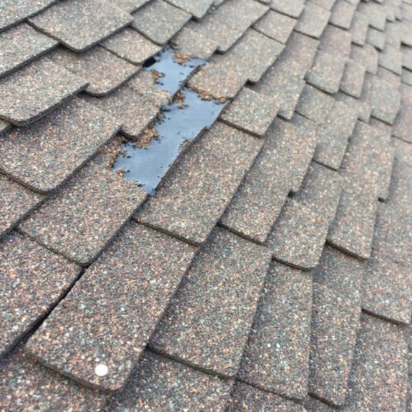 Hail damage roof inspection in Celina TX