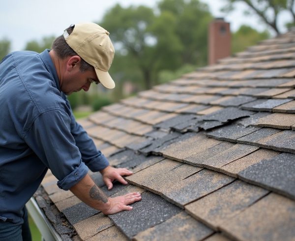 Hail damage roof inspection in Mabank TX