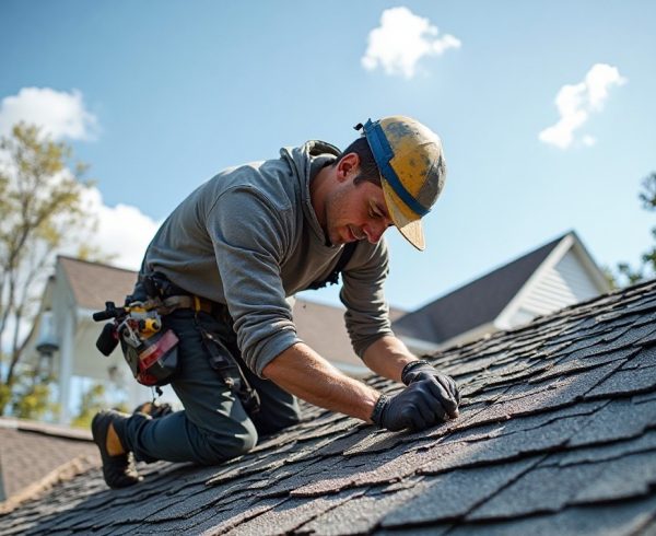 GAF-certified roofer installing asphalt shingles on a home in Caddo Mills TX