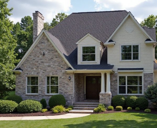 Roofing contractor inspecting asphalt shingle roof in Krum TX