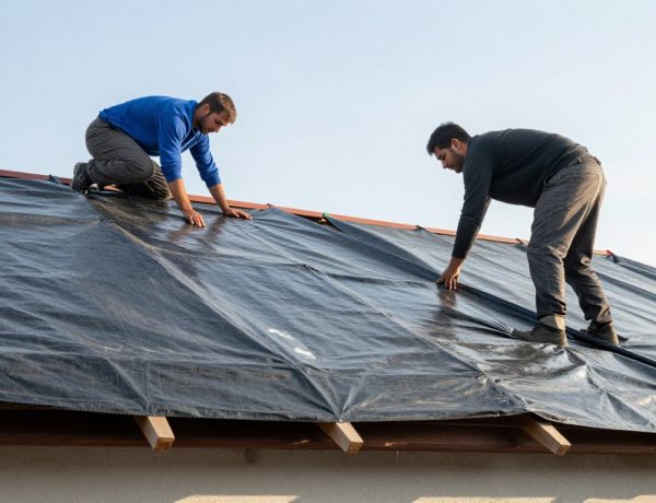Roof tarping leak repair DFW