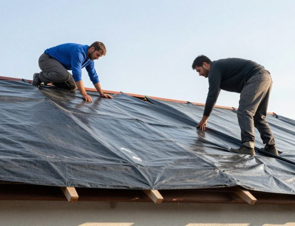 Roof tarping leak repair DFW