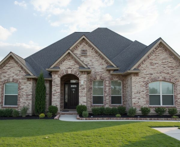 Roofing contractor installing shingles on home in Celina TX