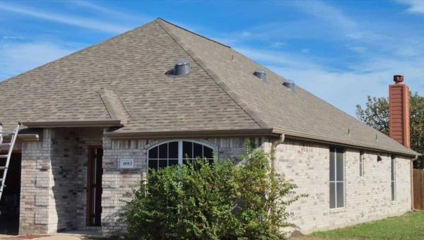 Class 4 impact-resistant shingles installed on a local roof by the SCR team